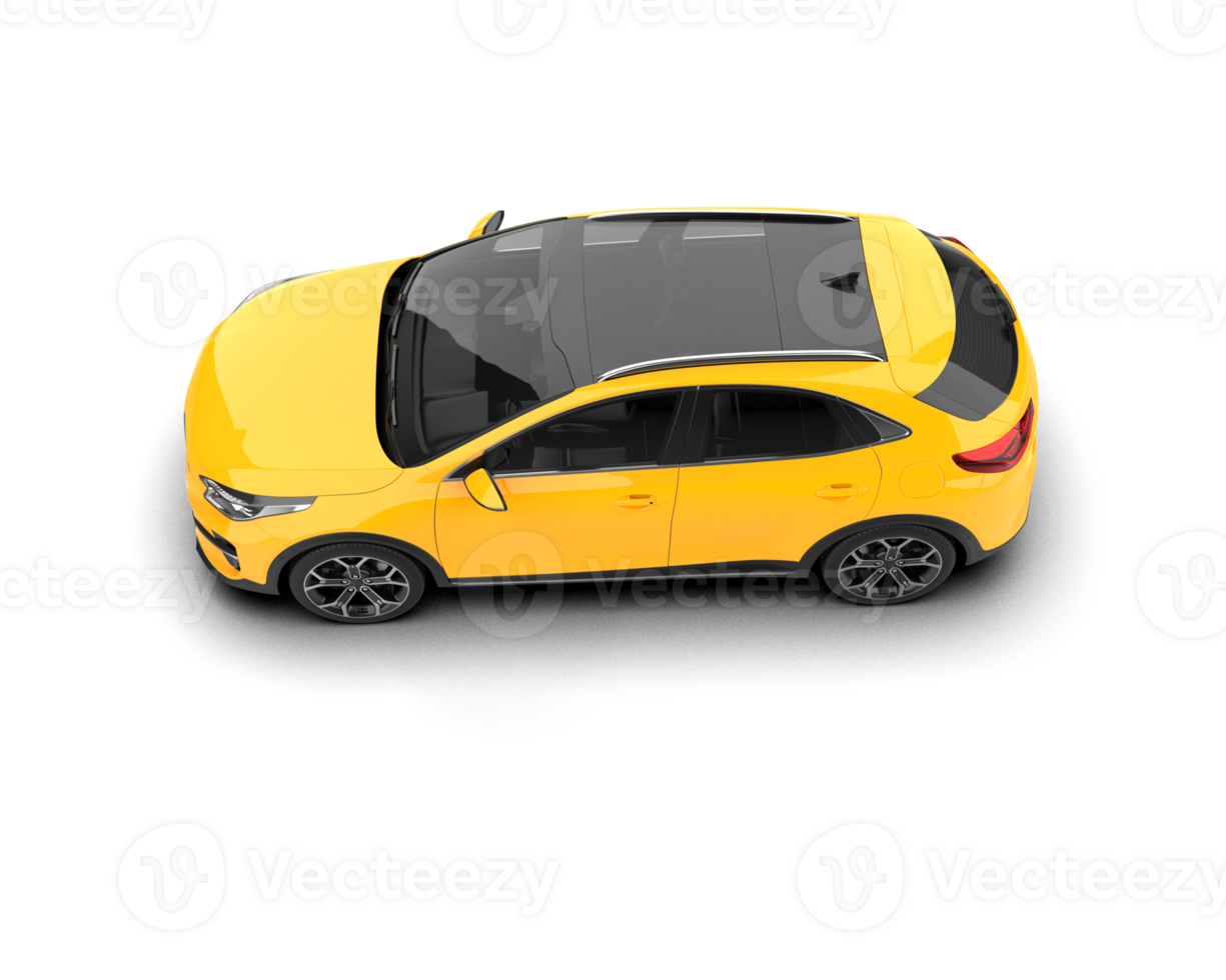 Modern car isolated on background. 3d rendering - illustration png