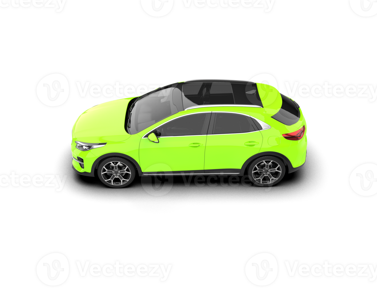 Modern car isolated on background. 3d rendering - illustration png