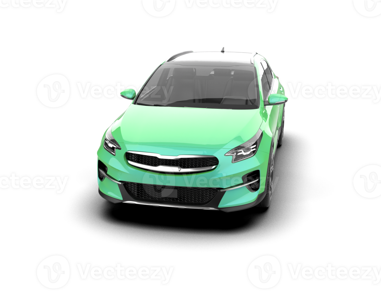 Modern car isolated on background. 3d rendering - illustration png