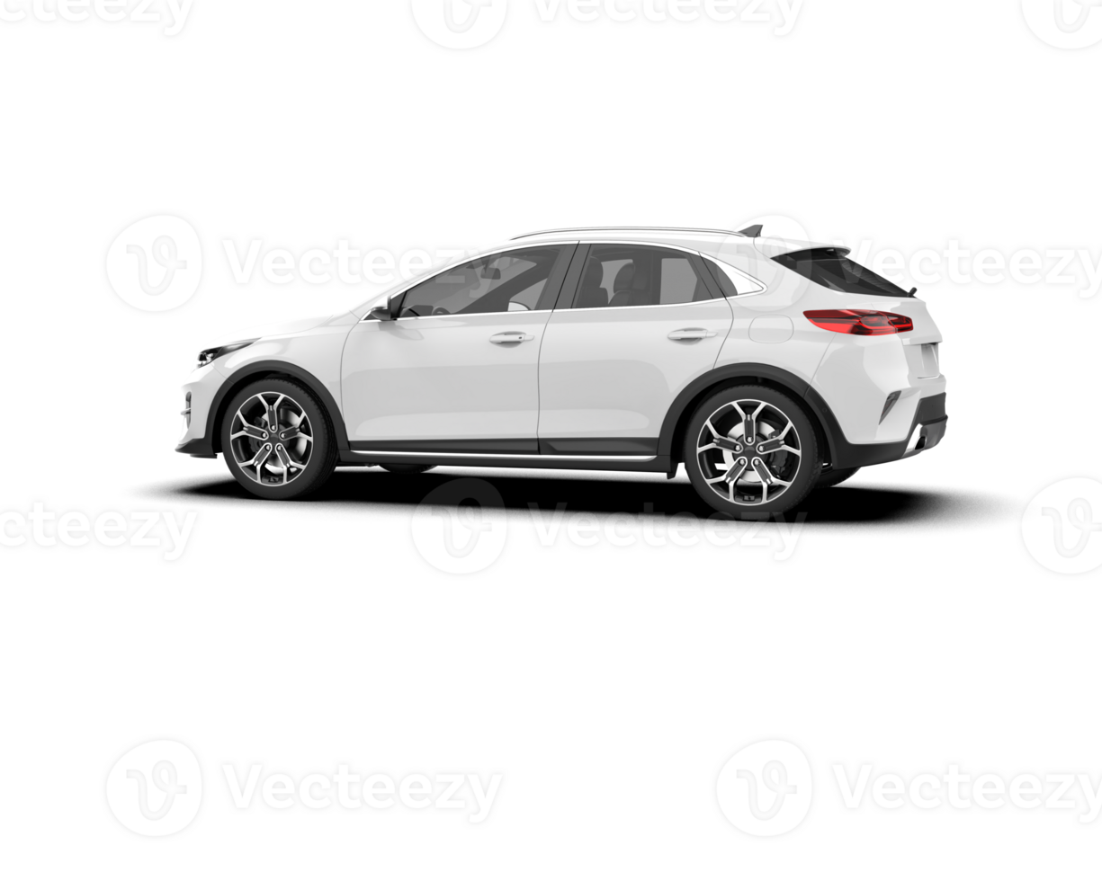 Modern car isolated on background. 3d rendering - illustration png