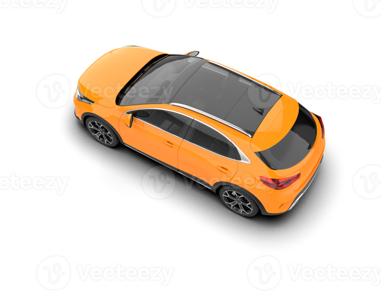 Modern car isolated on background. 3d rendering - illustration png
