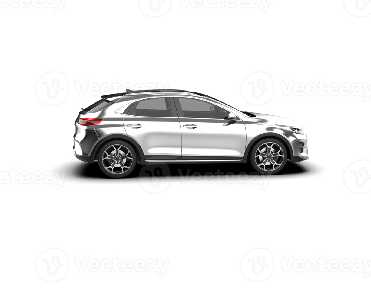 Modern car isolated on background. 3d rendering - illustration png