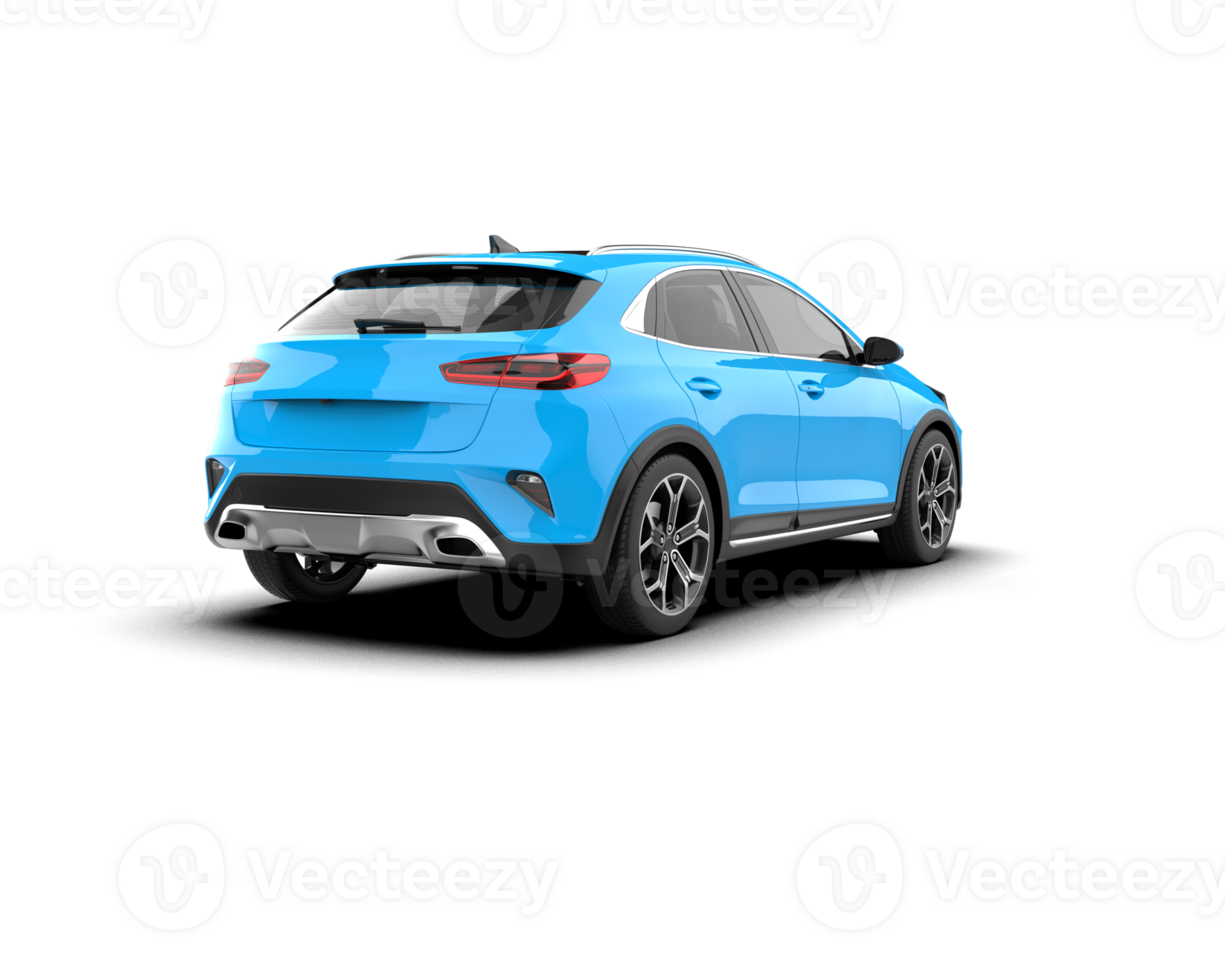 Modern car isolated on background. 3d rendering - illustration png