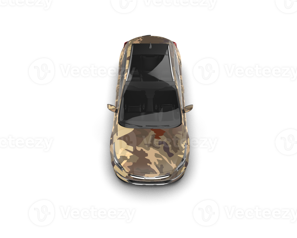 Modern car isolated on background. 3d rendering - illustration png