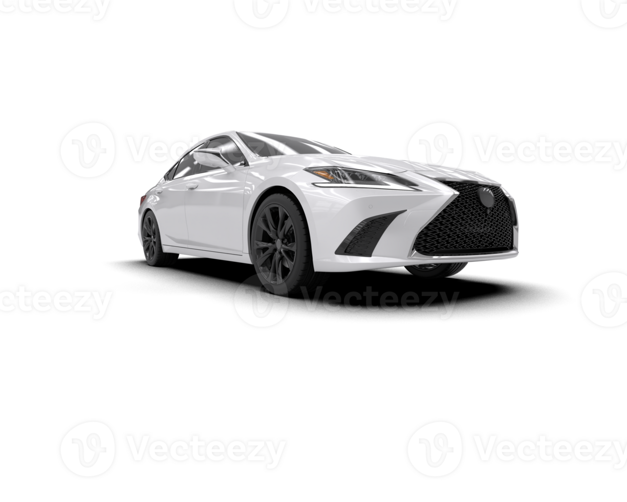 Modern car isolated on background. 3d rendering - illustration png