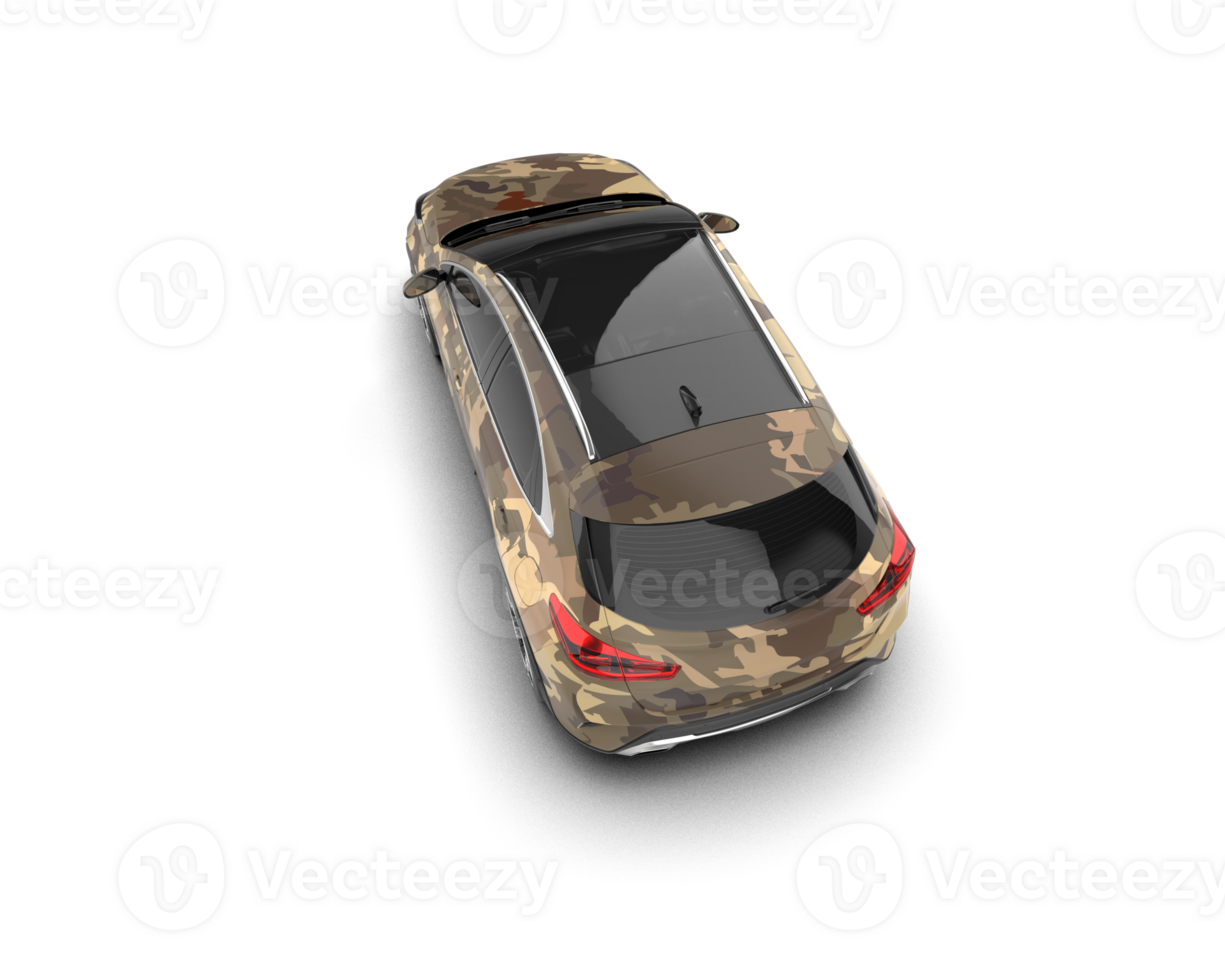 Modern car isolated on background. 3d rendering - illustration png