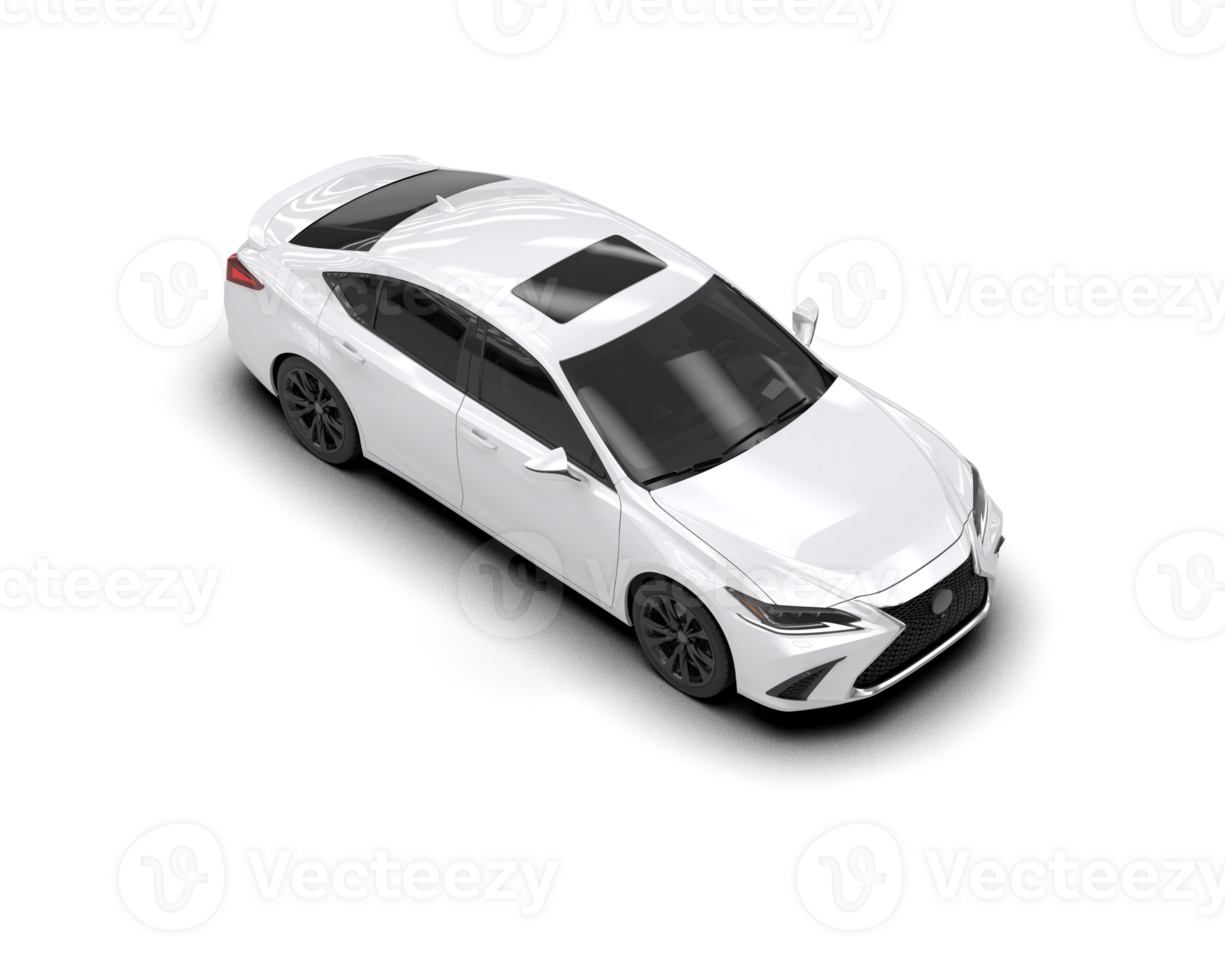 Modern car isolated on background. 3d rendering - illustration png