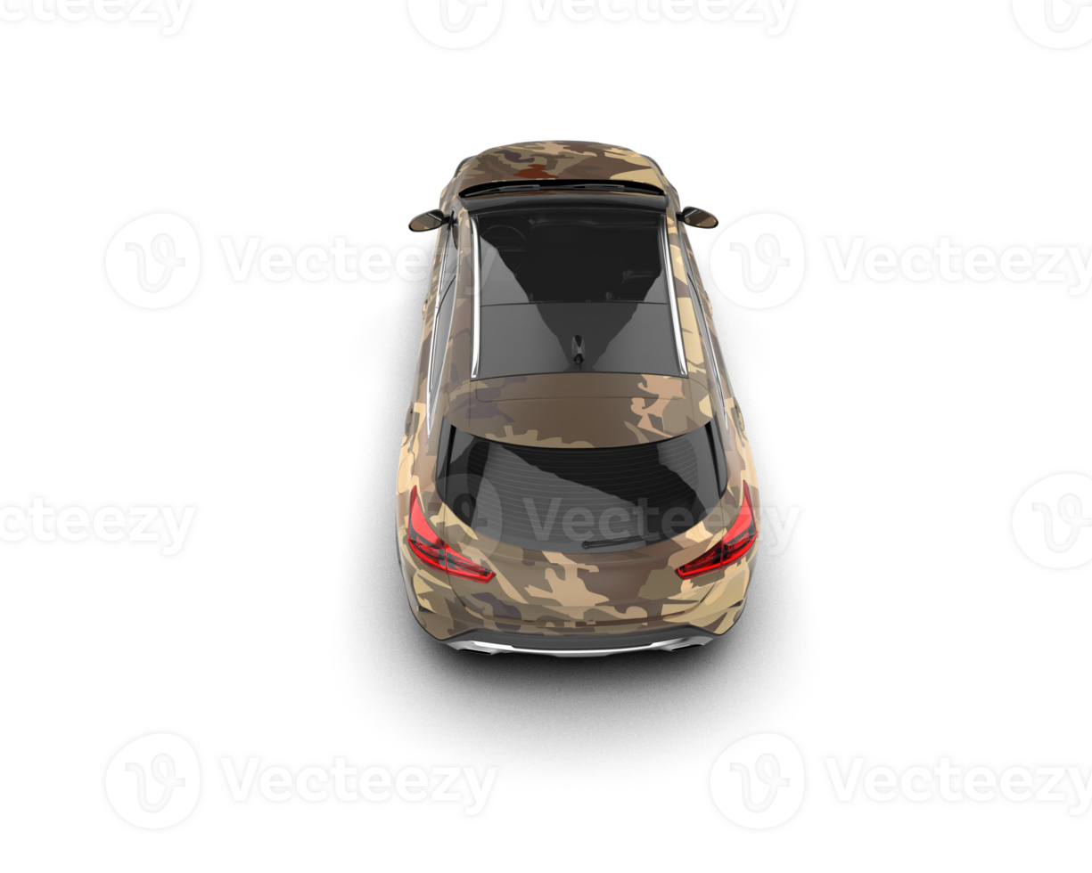 Modern car isolated on background. 3d rendering - illustration png
