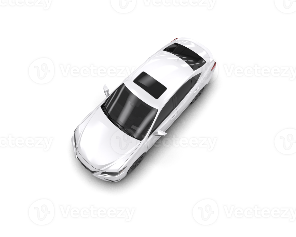 Modern car isolated on background. 3d rendering - illustration png