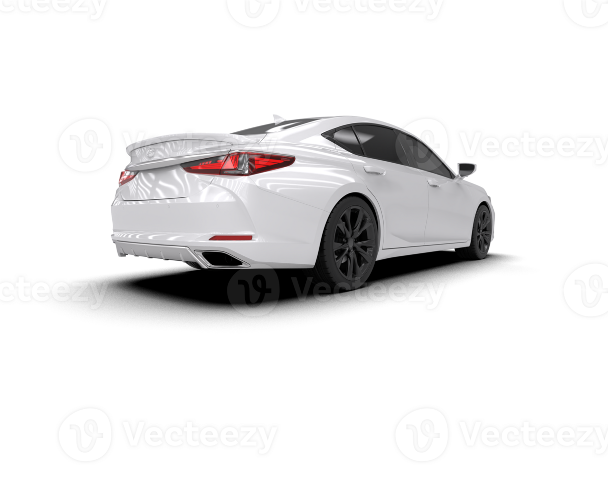 Modern car isolated on background. 3d rendering - illustration png