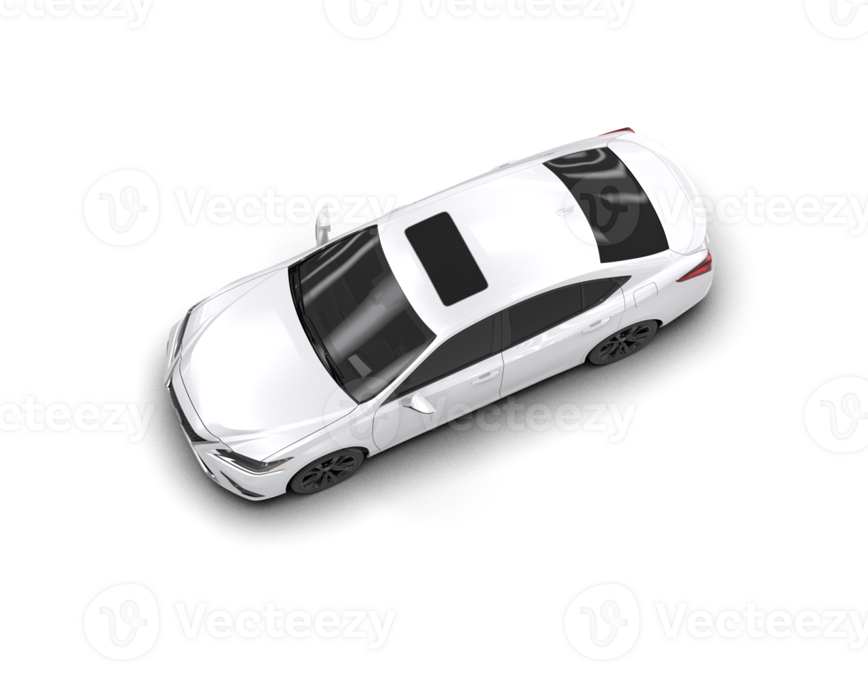 Modern car isolated on background. 3d rendering - illustration png