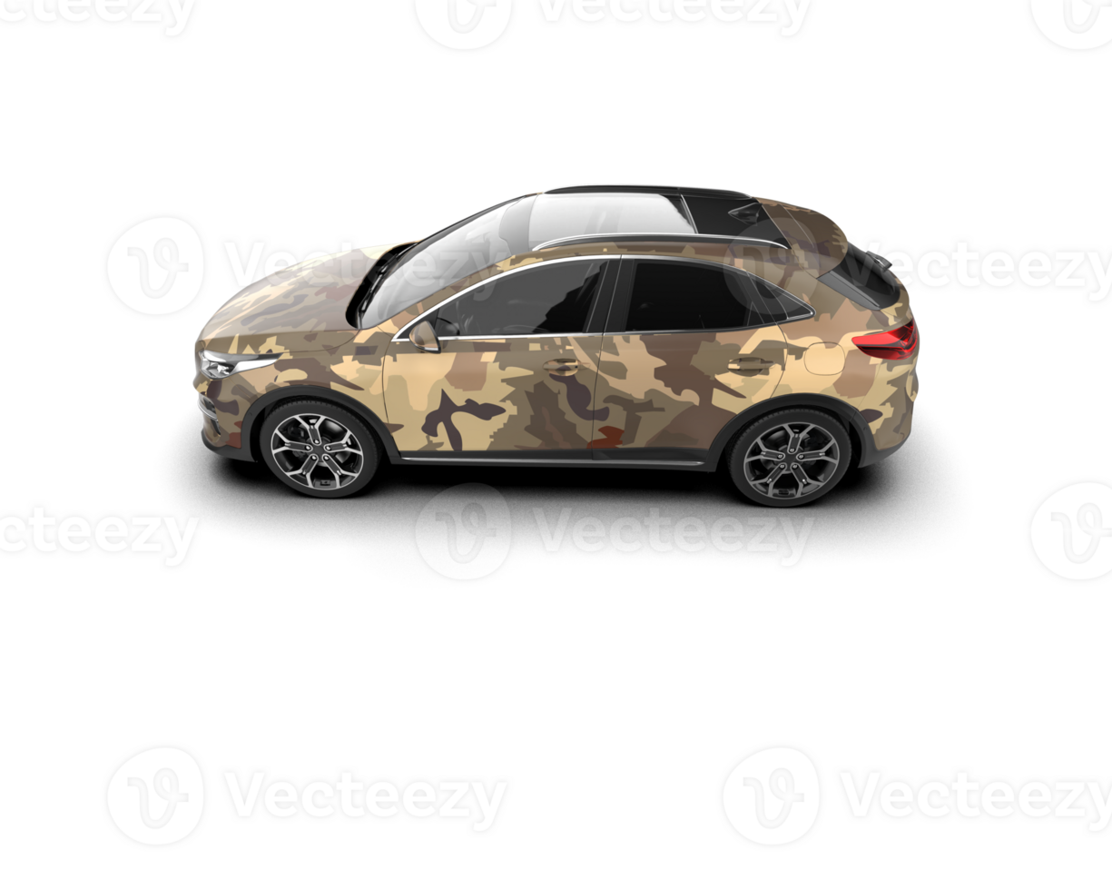 Modern car isolated on background. 3d rendering - illustration png