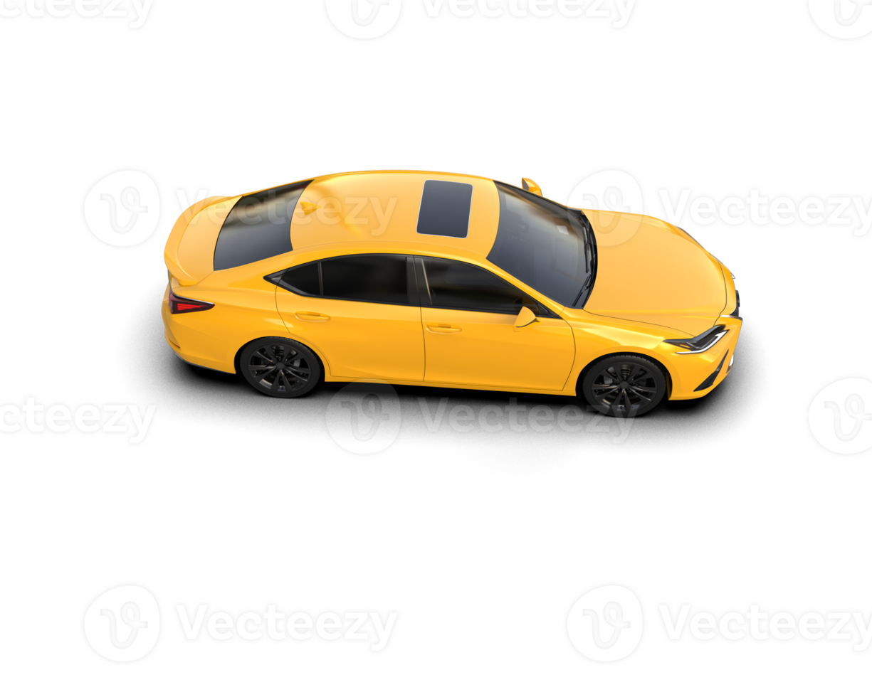 Modern car isolated on background. 3d rendering - illustration png