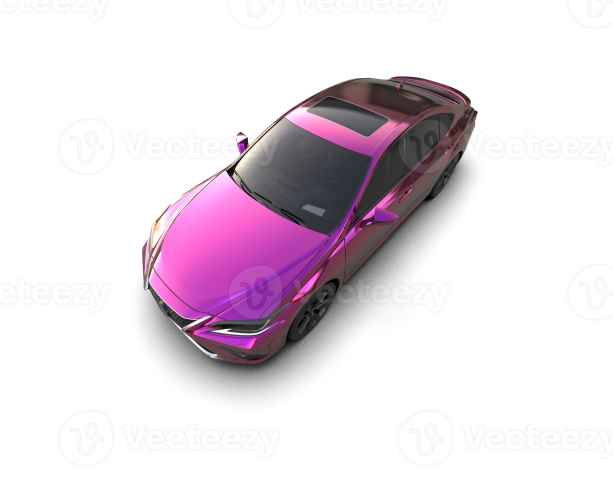 Modern car isolated on background. 3d rendering - illustration png