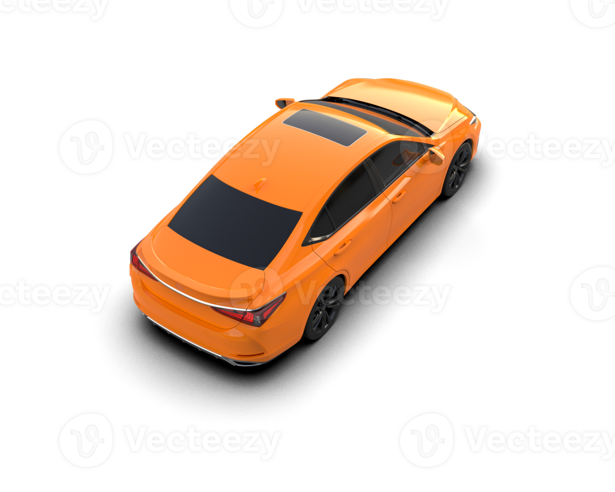 Modern car isolated on background. 3d rendering - illustration png