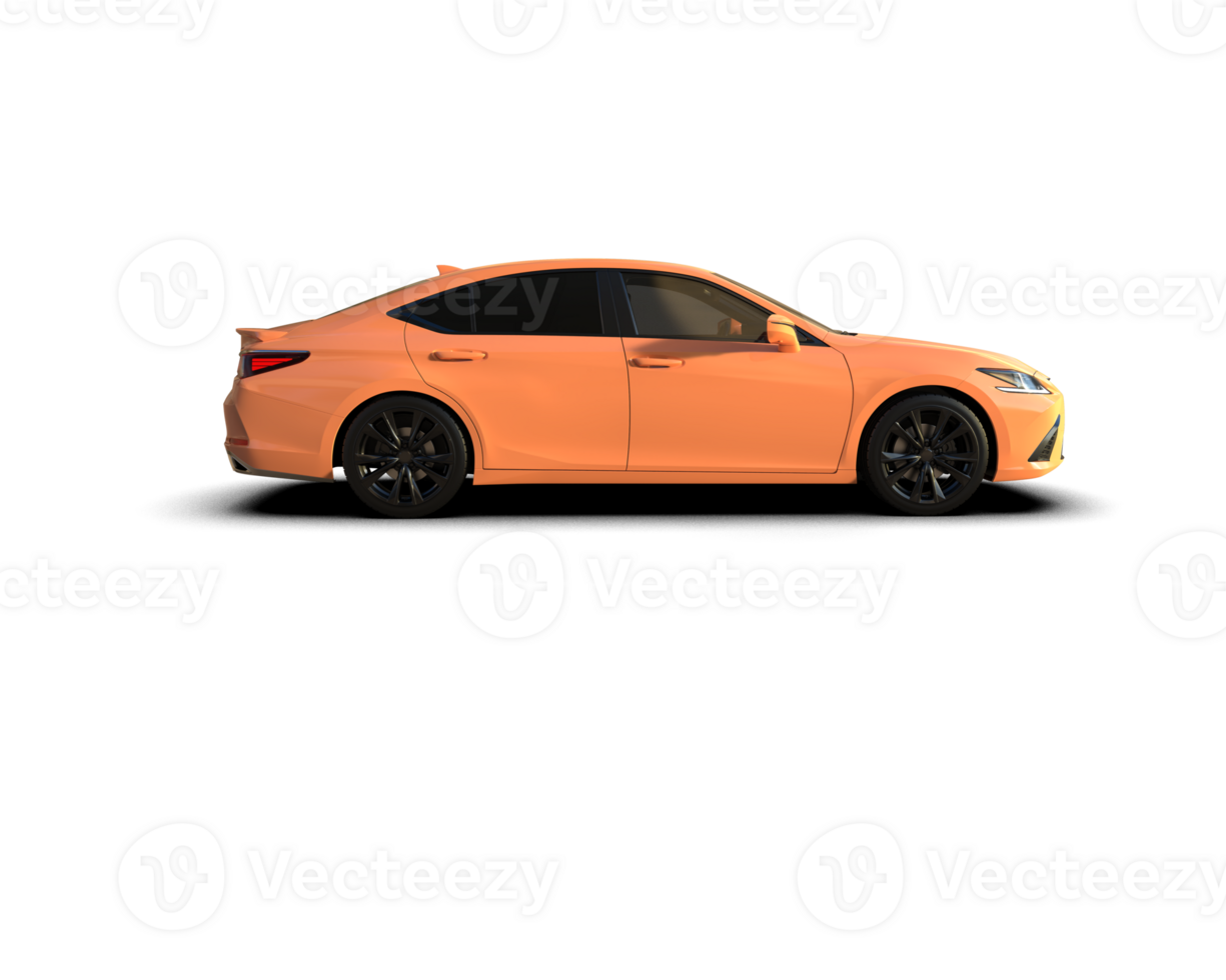 Modern car isolated on background. 3d rendering - illustration png