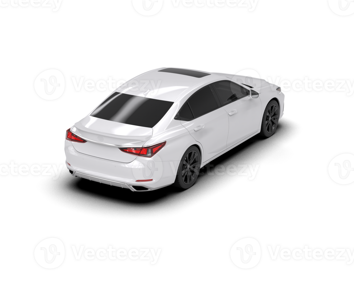 Modern car isolated on background. 3d rendering - illustration png