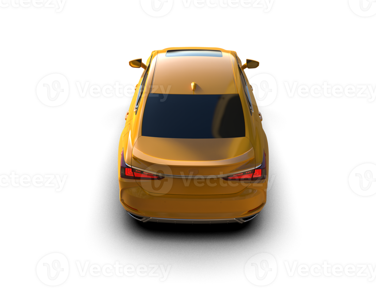 Modern car isolated on background. 3d rendering - illustration png