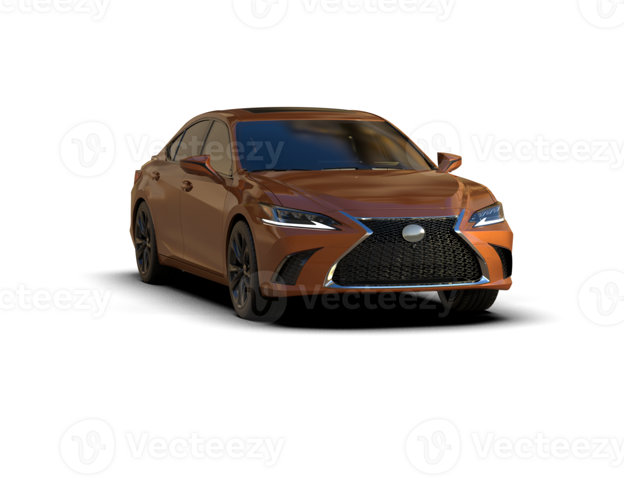 Modern car isolated on background. 3d rendering - illustration png