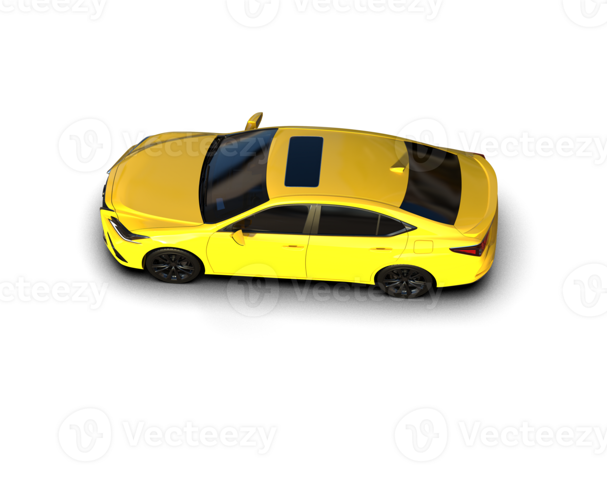 Modern car isolated on background. 3d rendering - illustration png