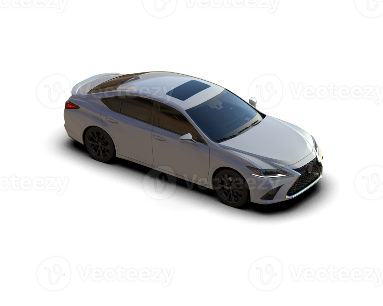 Modern car isolated on background. 3d rendering - illustration png