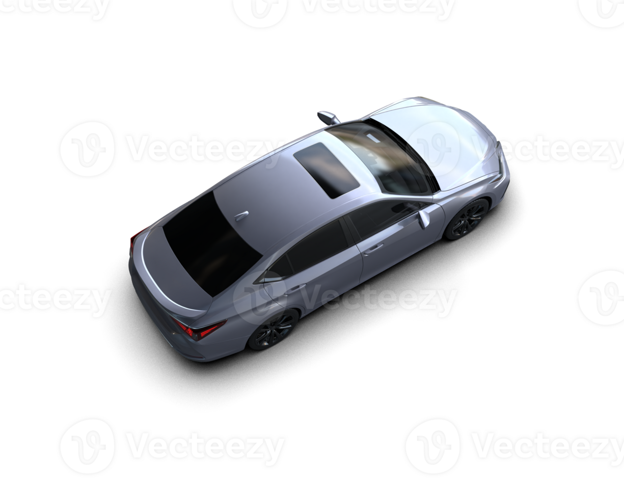 Modern car isolated on background. 3d rendering - illustration png