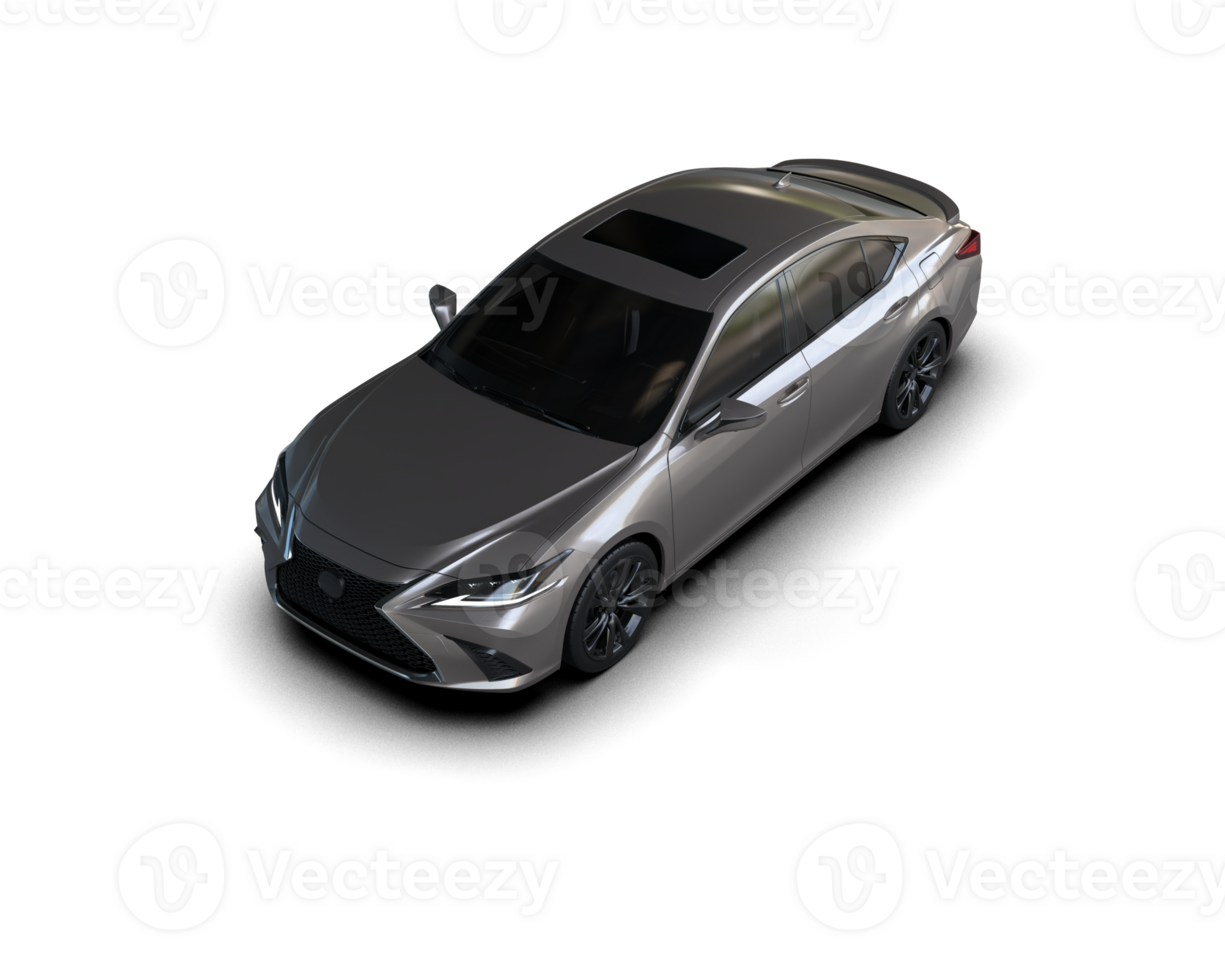 Modern car isolated on background. 3d rendering - illustration png