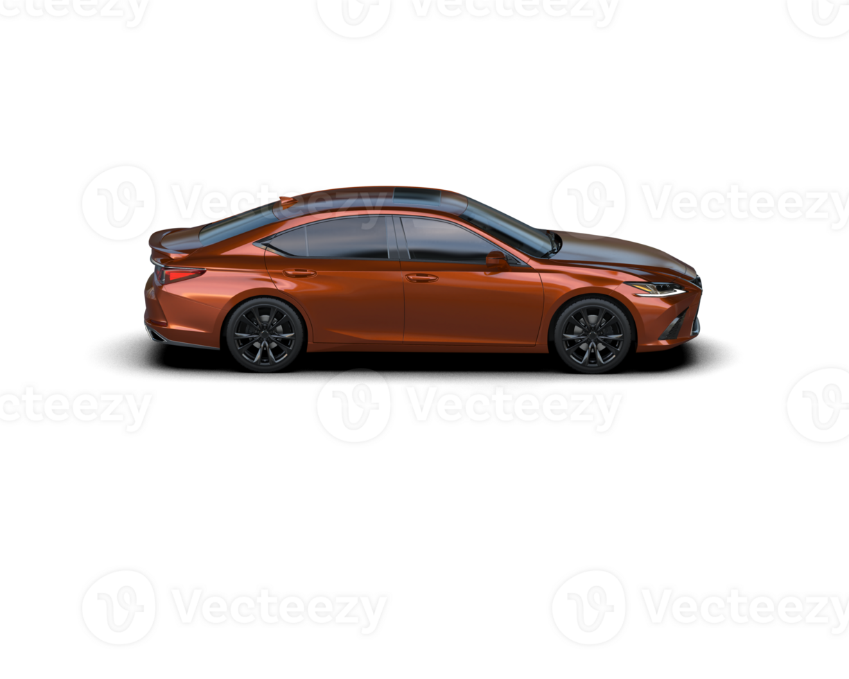 Modern car isolated on background. 3d rendering - illustration png