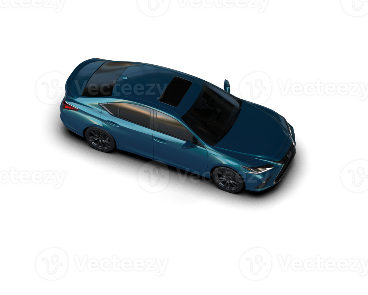 Modern car isolated on background. 3d rendering - illustration png