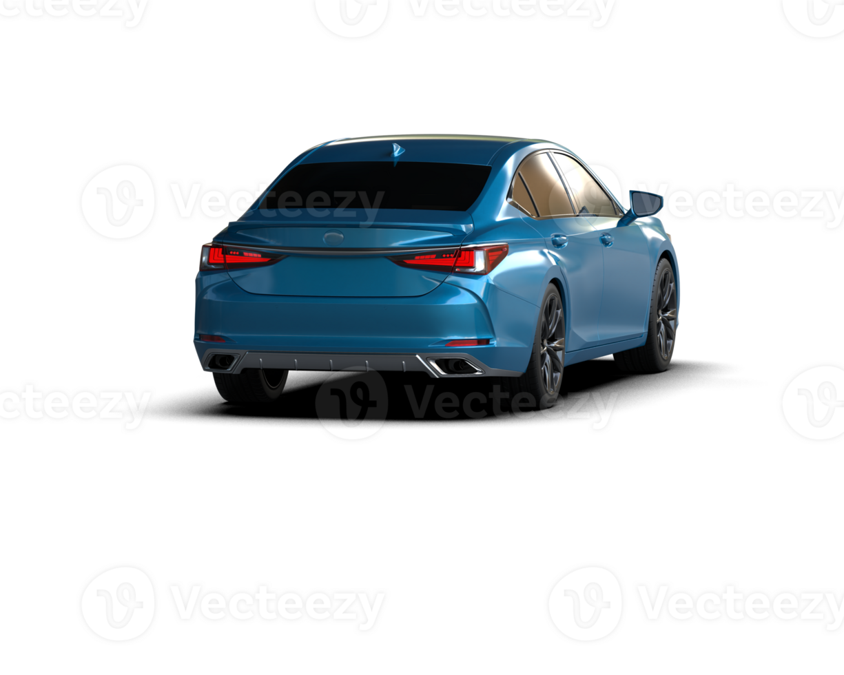 Modern car isolated on background. 3d rendering - illustration png