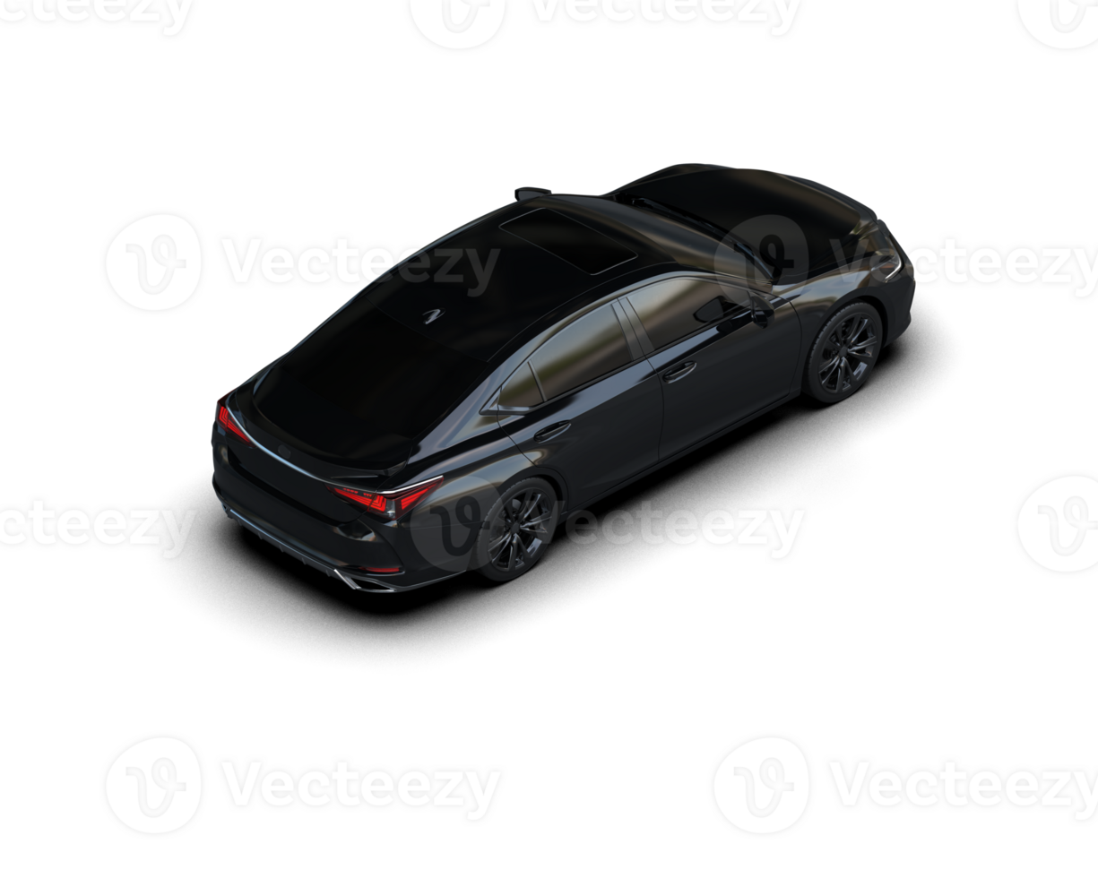 Modern car isolated on background. 3d rendering - illustration png