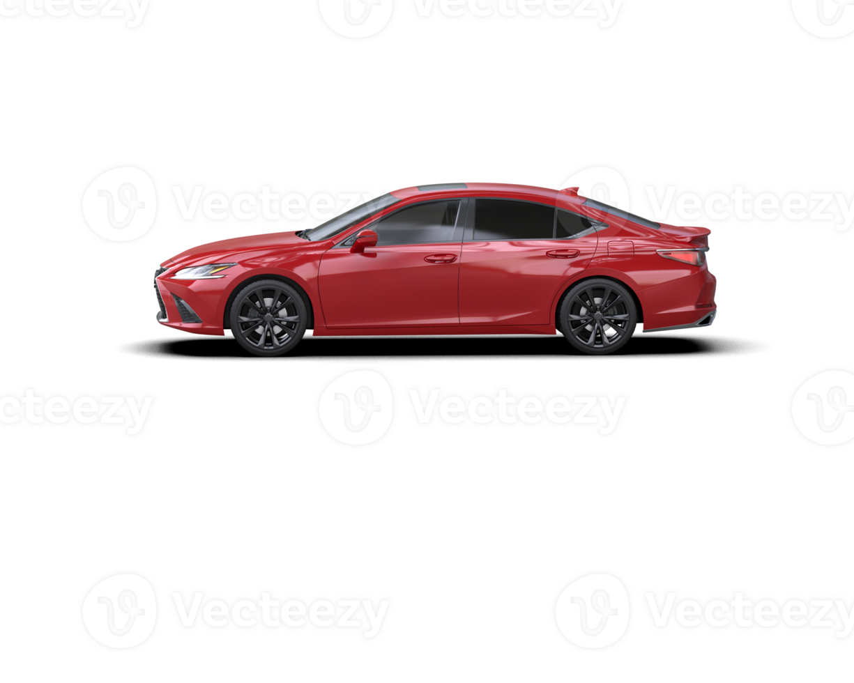 Modern car isolated on background. 3d rendering - illustration png
