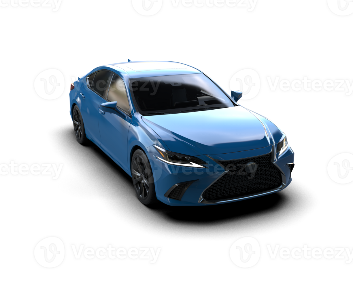 Modern car isolated on background. 3d rendering - illustration png