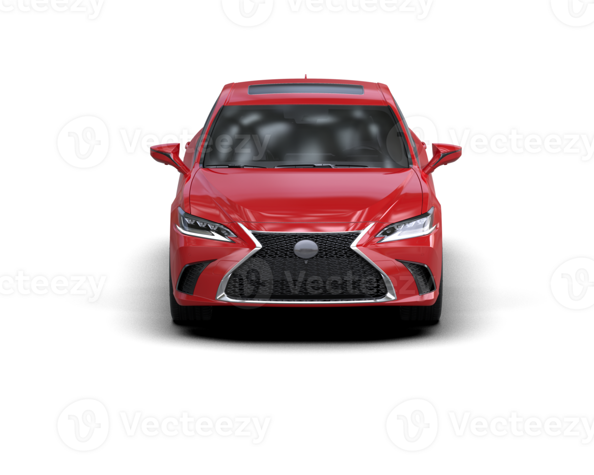 Modern car isolated on background. 3d rendering - illustration png