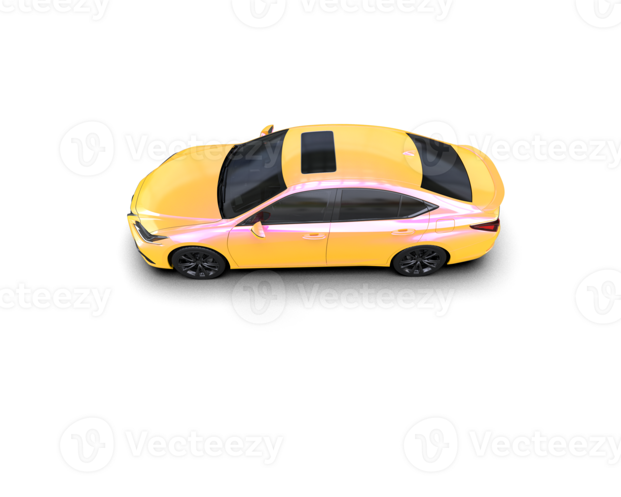 Modern car isolated on background. 3d rendering - illustration png