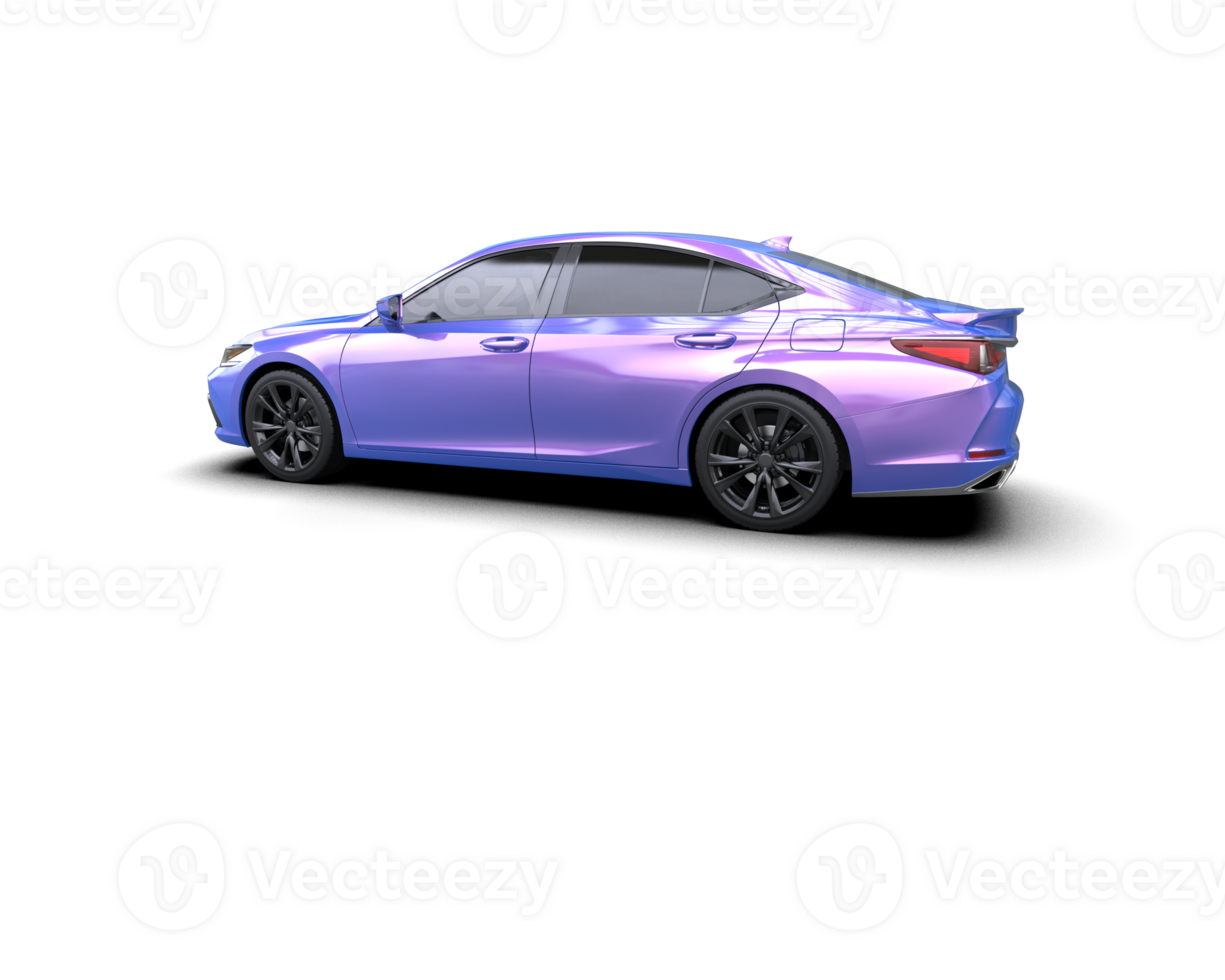 Modern car isolated on background. 3d rendering - illustration png