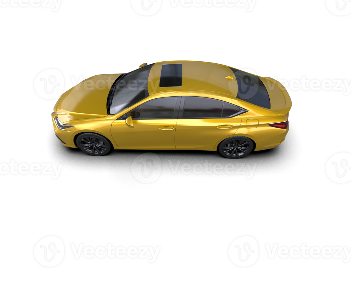 Modern car isolated on background. 3d rendering - illustration png