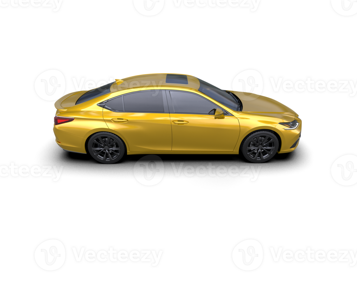 Modern car isolated on background. 3d rendering - illustration png