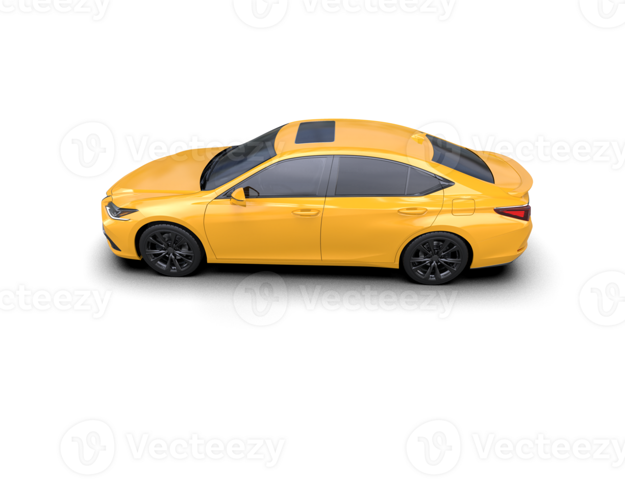 Modern car isolated on background. 3d rendering - illustration png