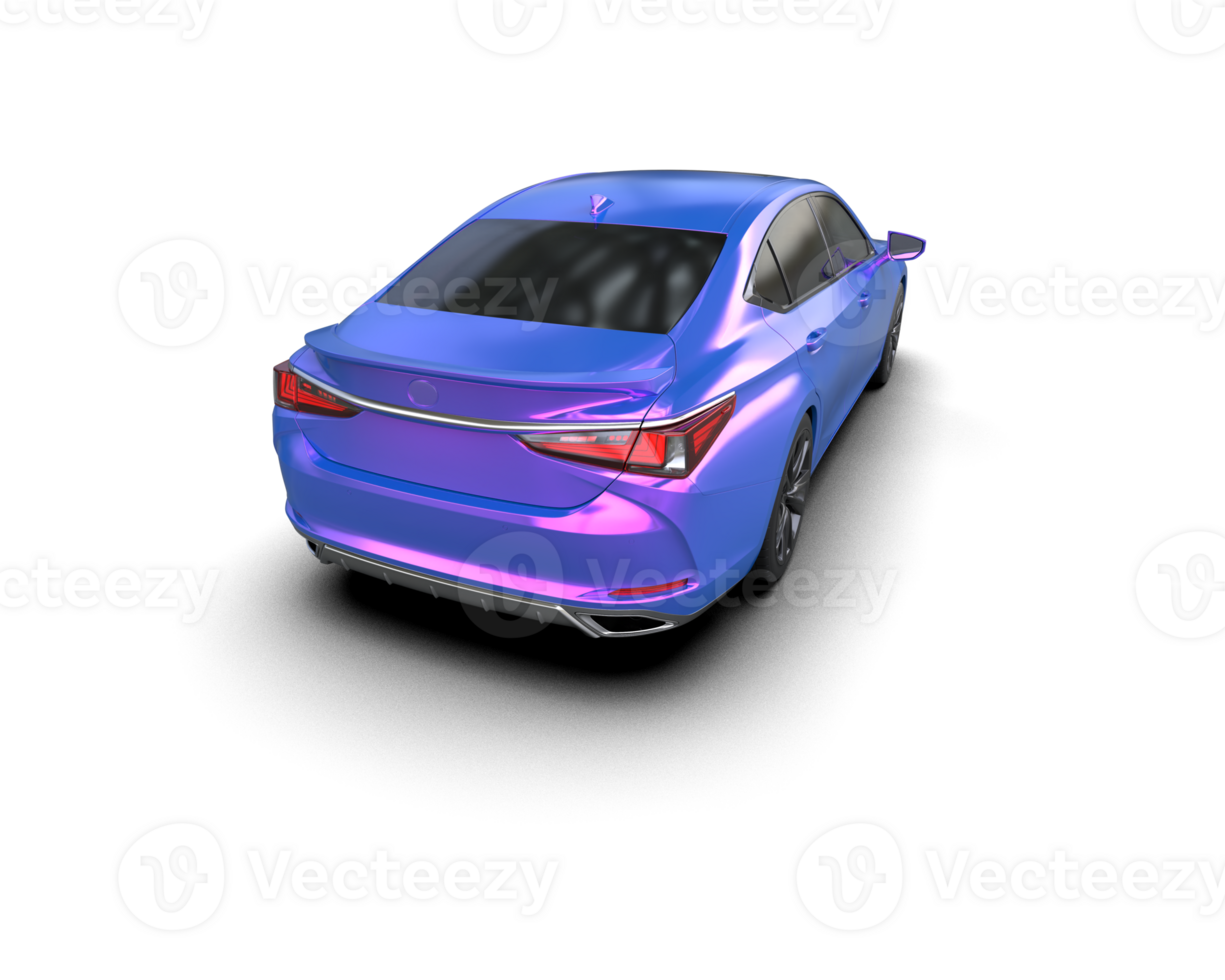 Modern car isolated on background. 3d rendering - illustration png
