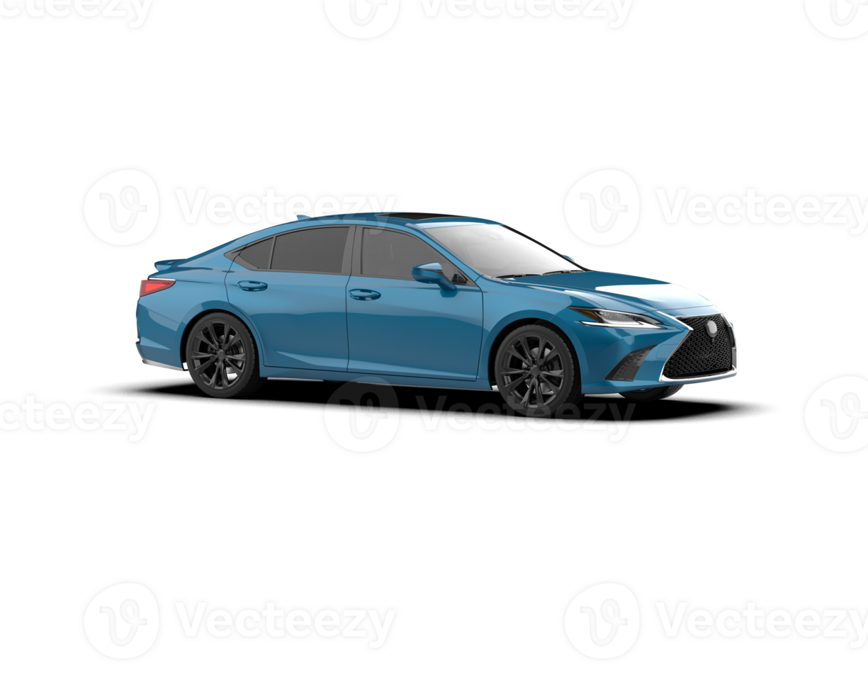 Modern car isolated on background. 3d rendering - illustration png