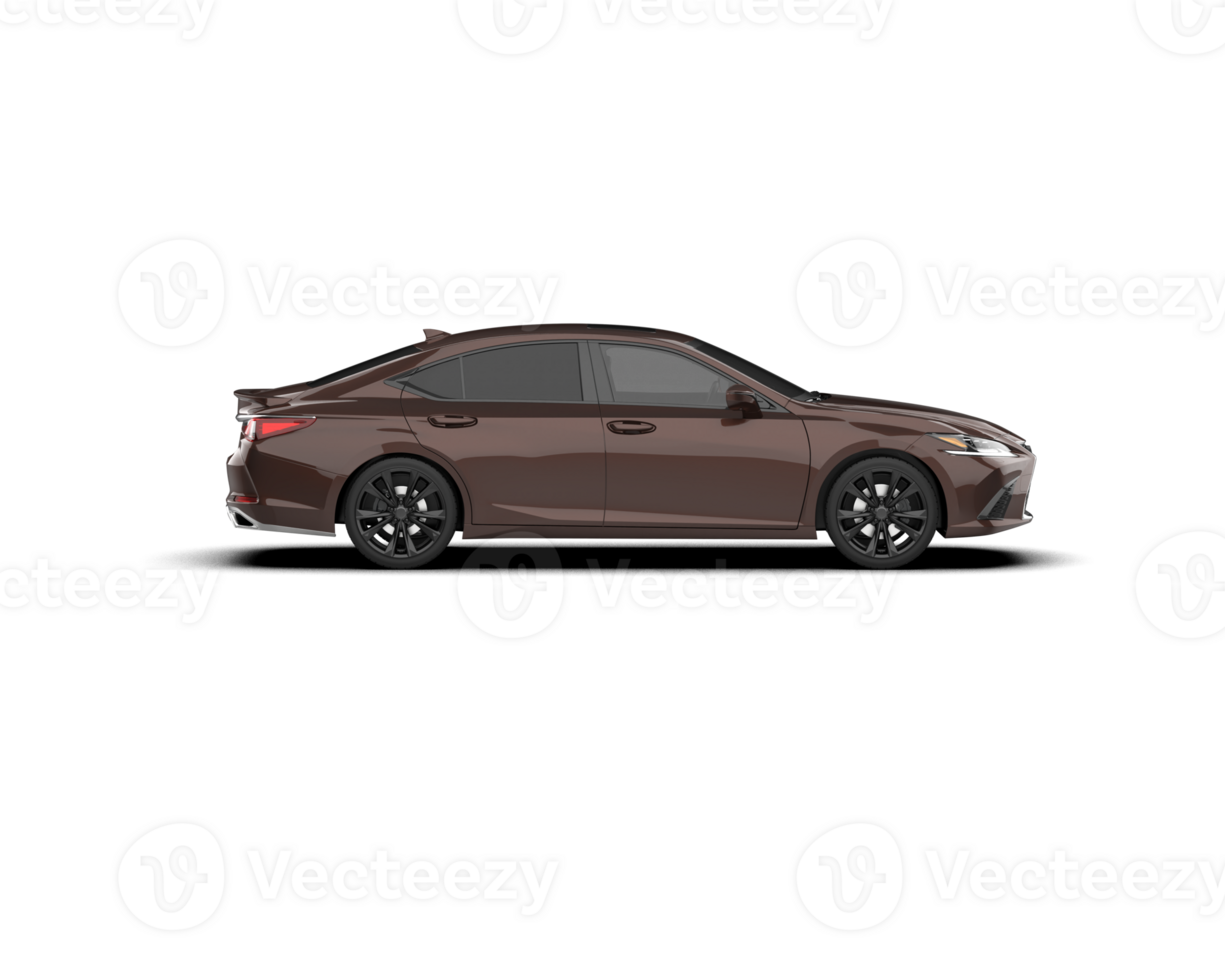 Modern car isolated on background. 3d rendering - illustration png
