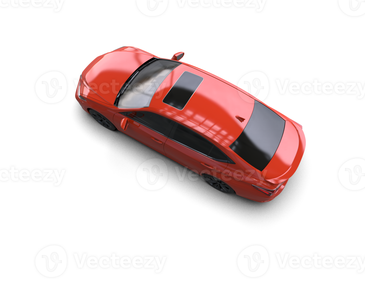 Modern car isolated on background. 3d rendering - illustration png