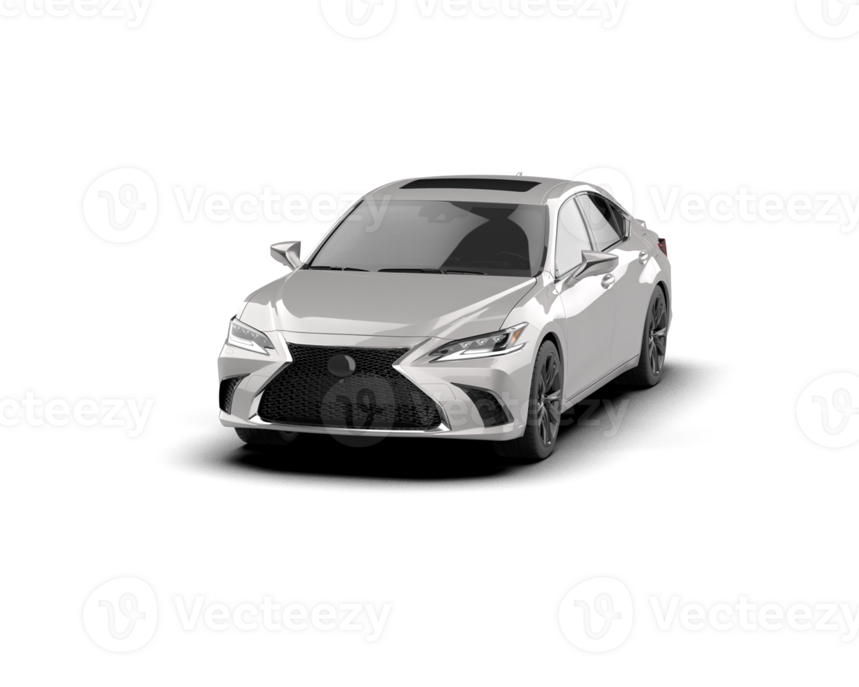 Modern car isolated on background. 3d rendering - illustration png
