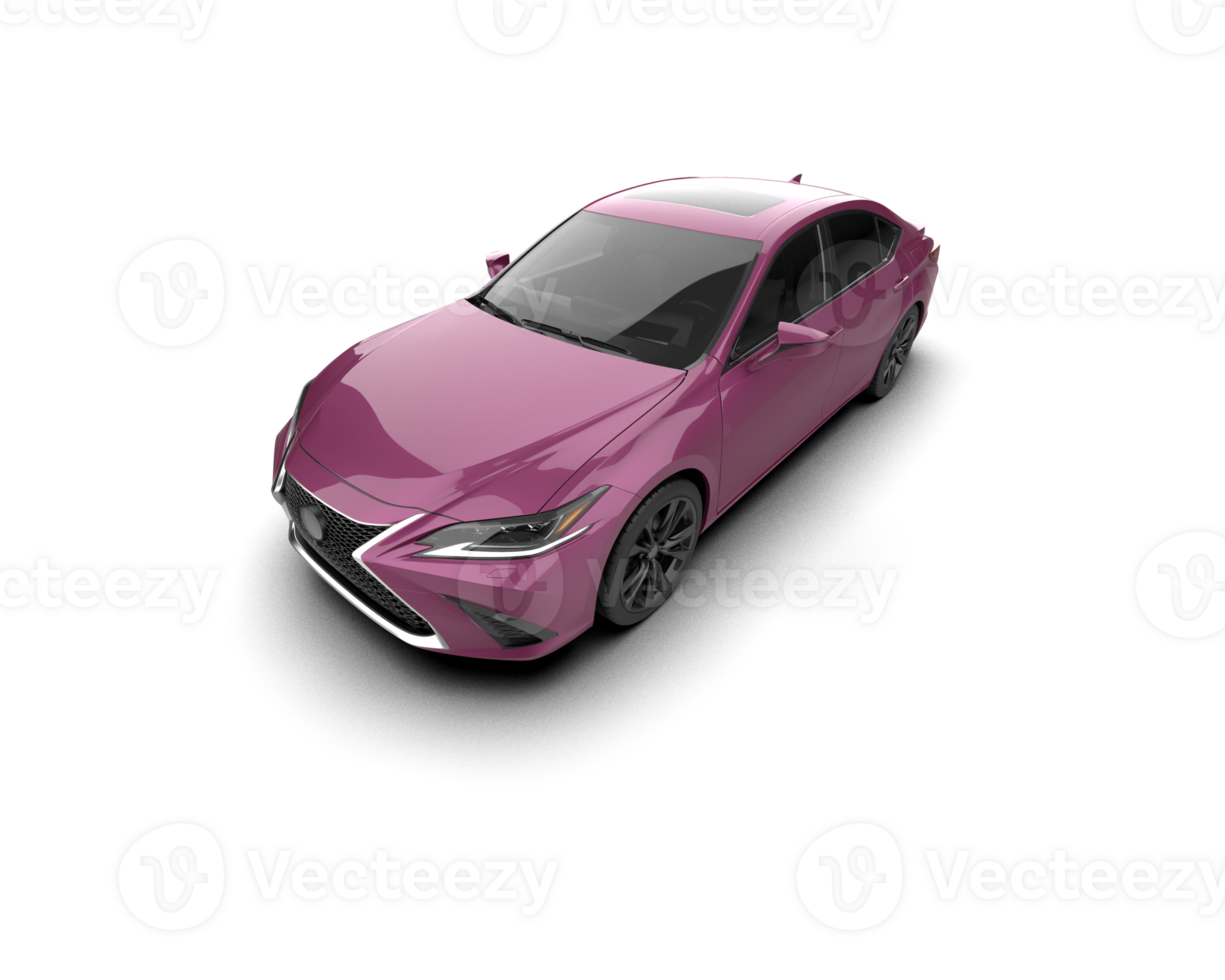 Modern car isolated on background. 3d rendering - illustration png