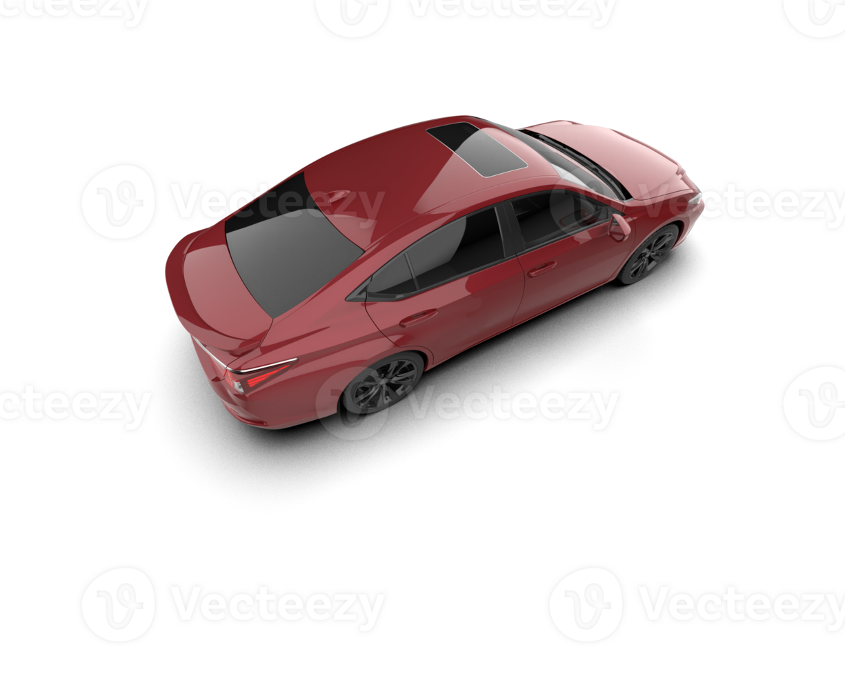 Modern car isolated on background. 3d rendering - illustration png