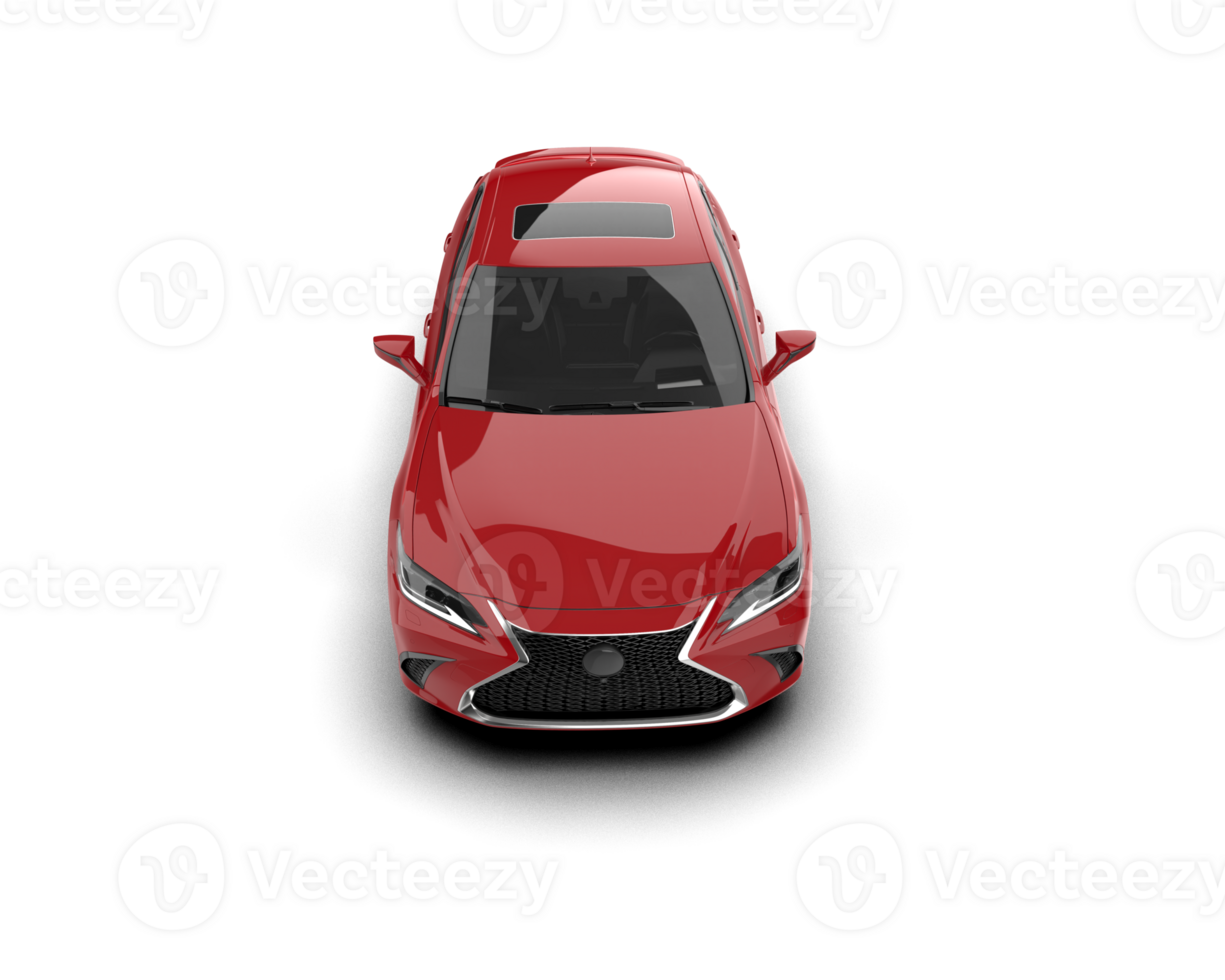Modern car isolated on background. 3d rendering - illustration png