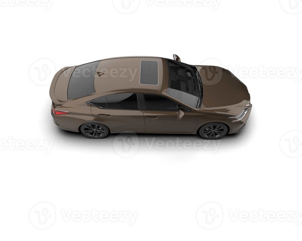 Modern car isolated on background. 3d rendering - illustration png