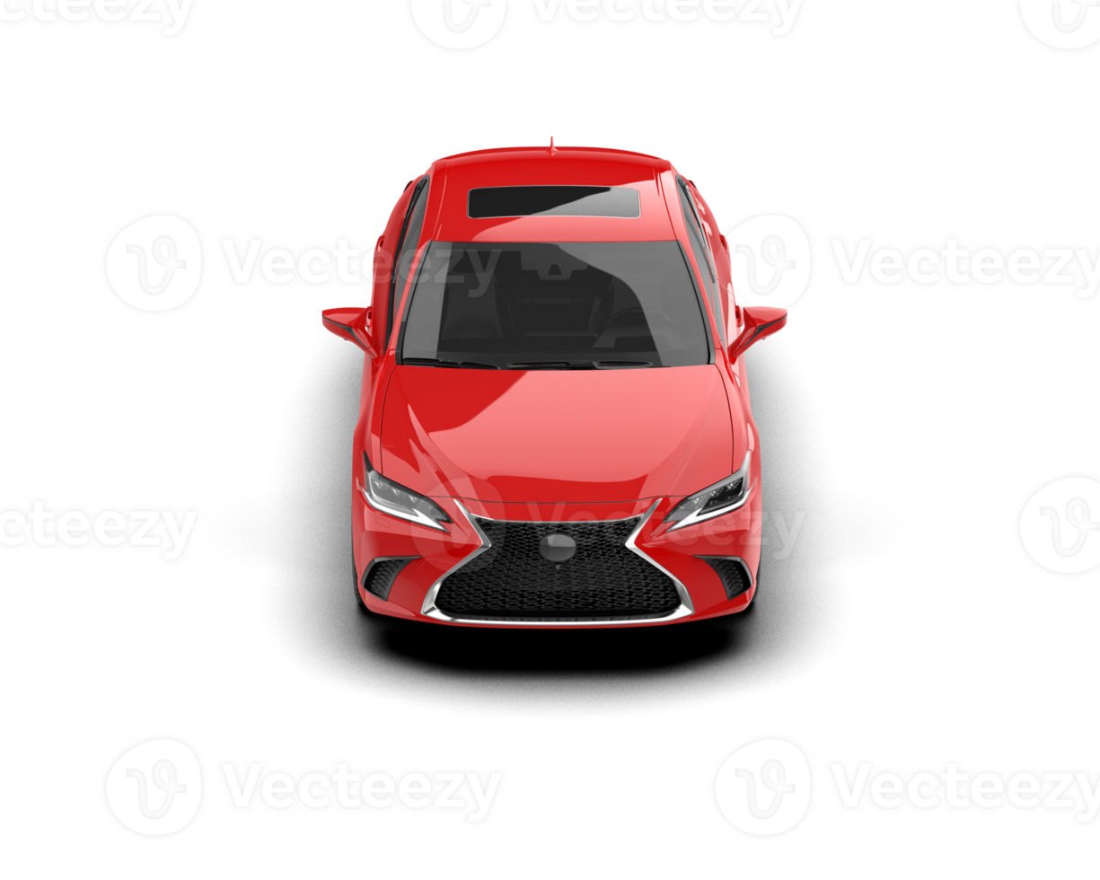 Modern car isolated on background. 3d rendering - illustration png