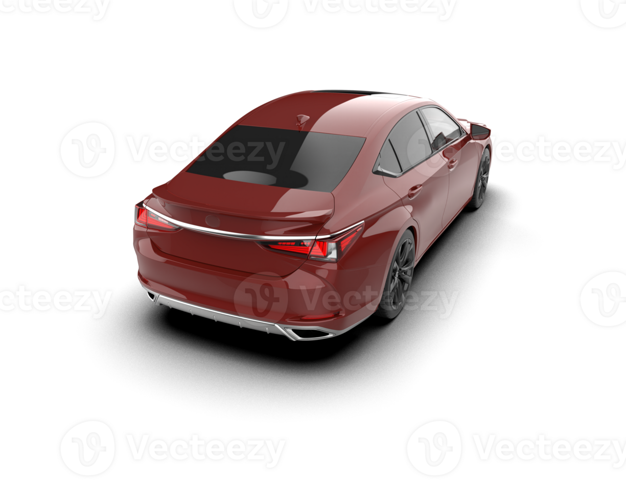 Modern car isolated on background. 3d rendering - illustration png